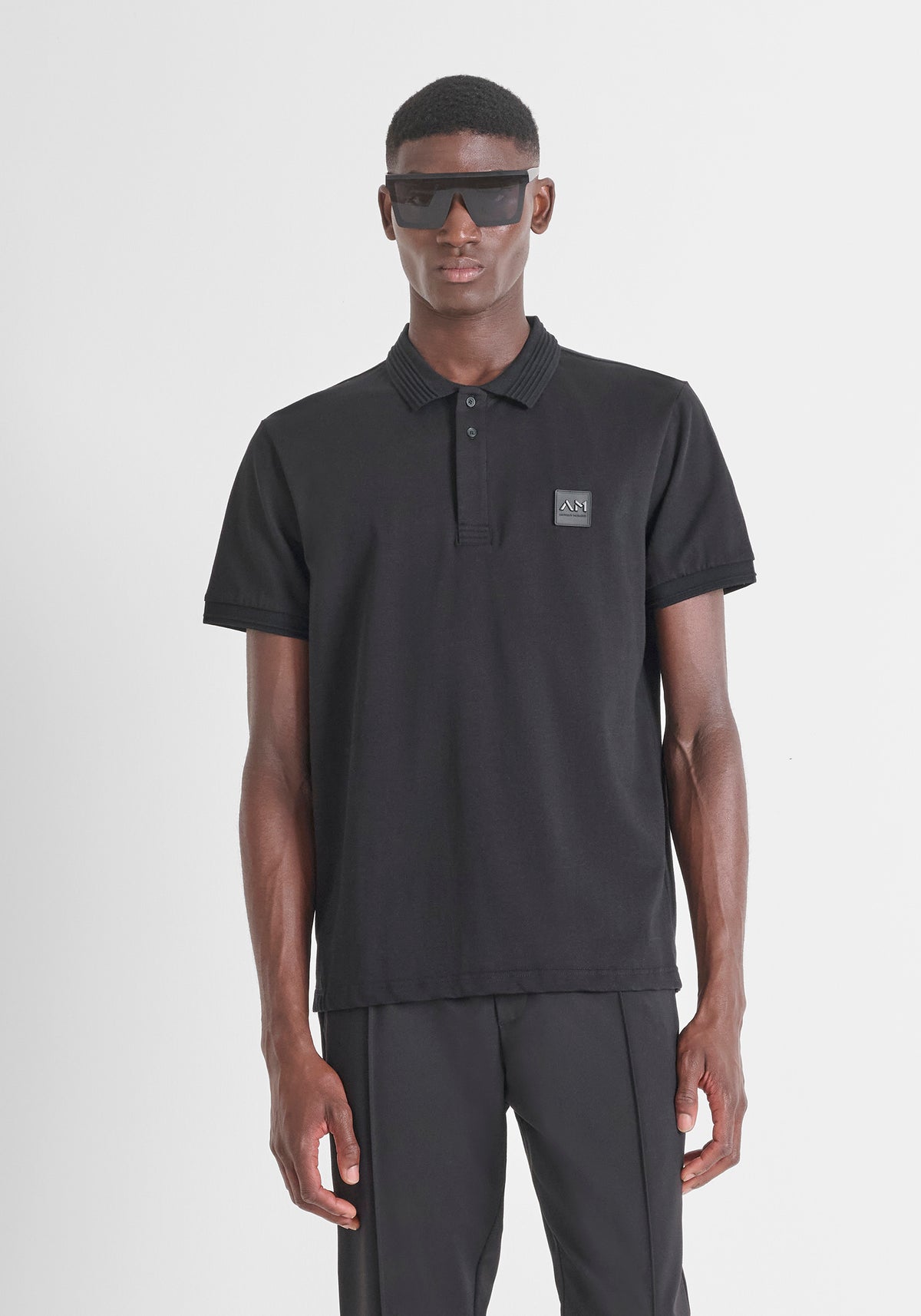 ANTONY MORATO CAMISETA TIPO POLO HOMBRE NEGRO