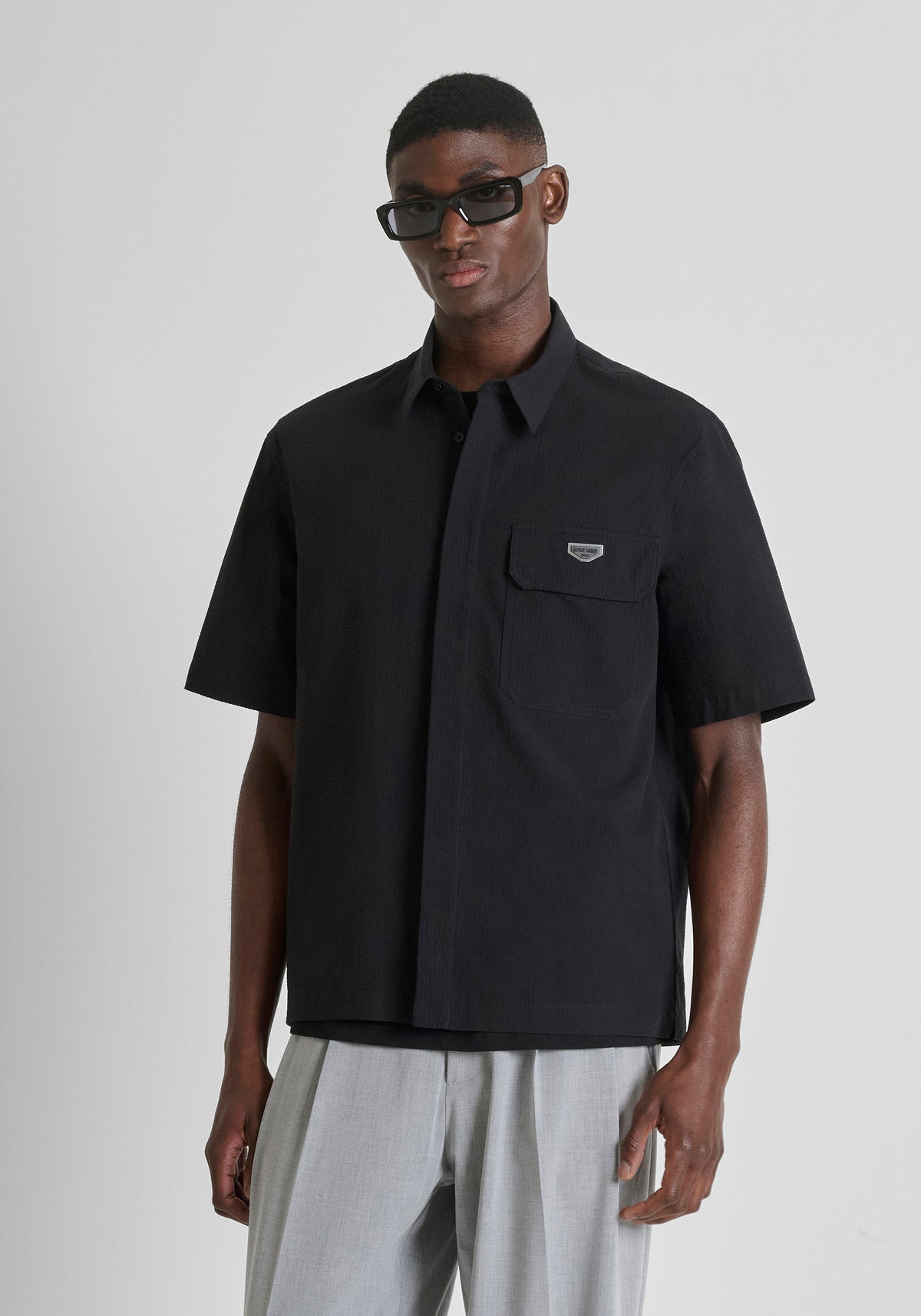 CAMISAS ANTONY MORATO HOMBRE NEGRO MMSS00198-FA900142