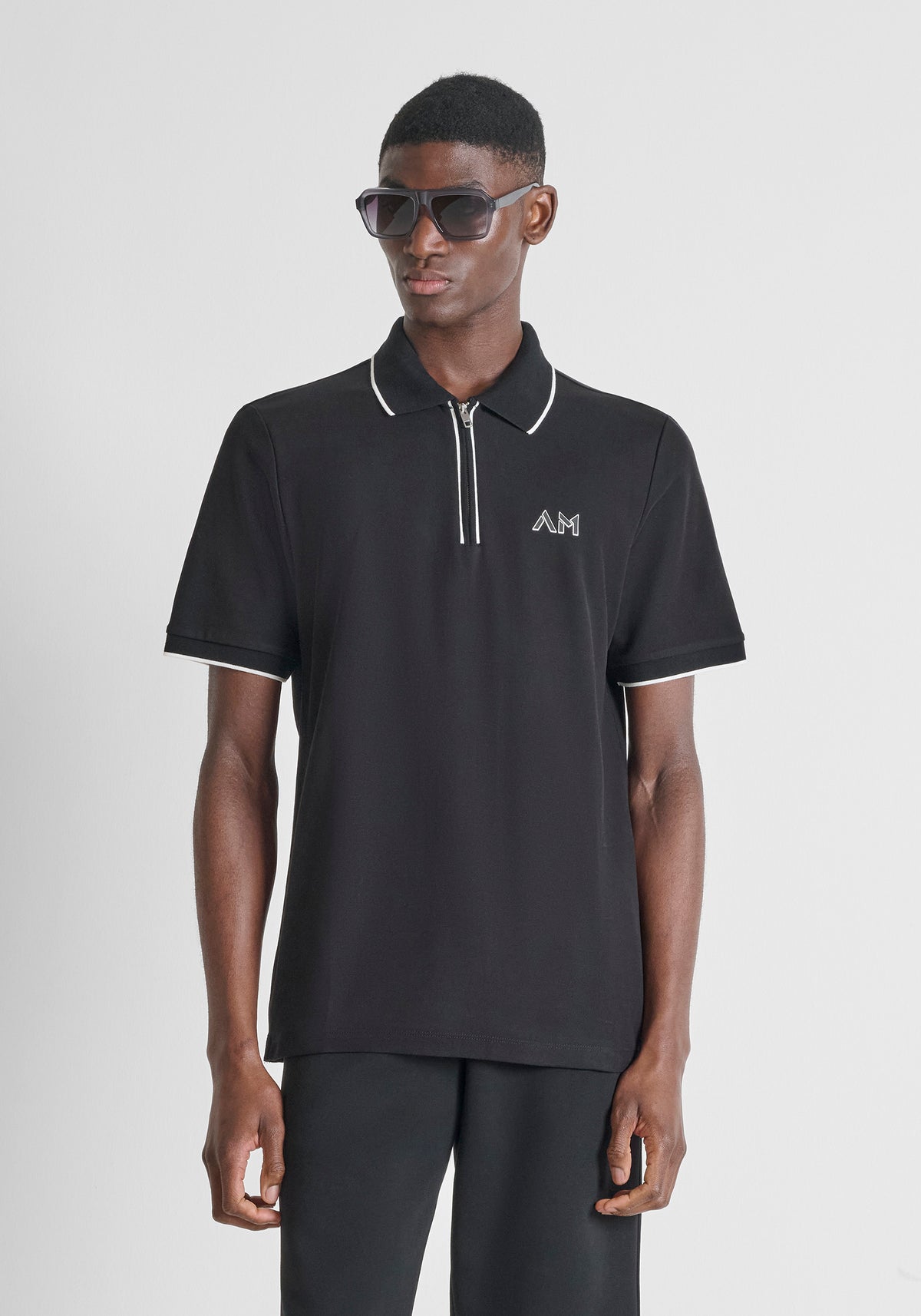CAMISETA TIPO POLO ANTONY MORATO PARA HOMBRE COLOR NEGRO KS02643FA100270