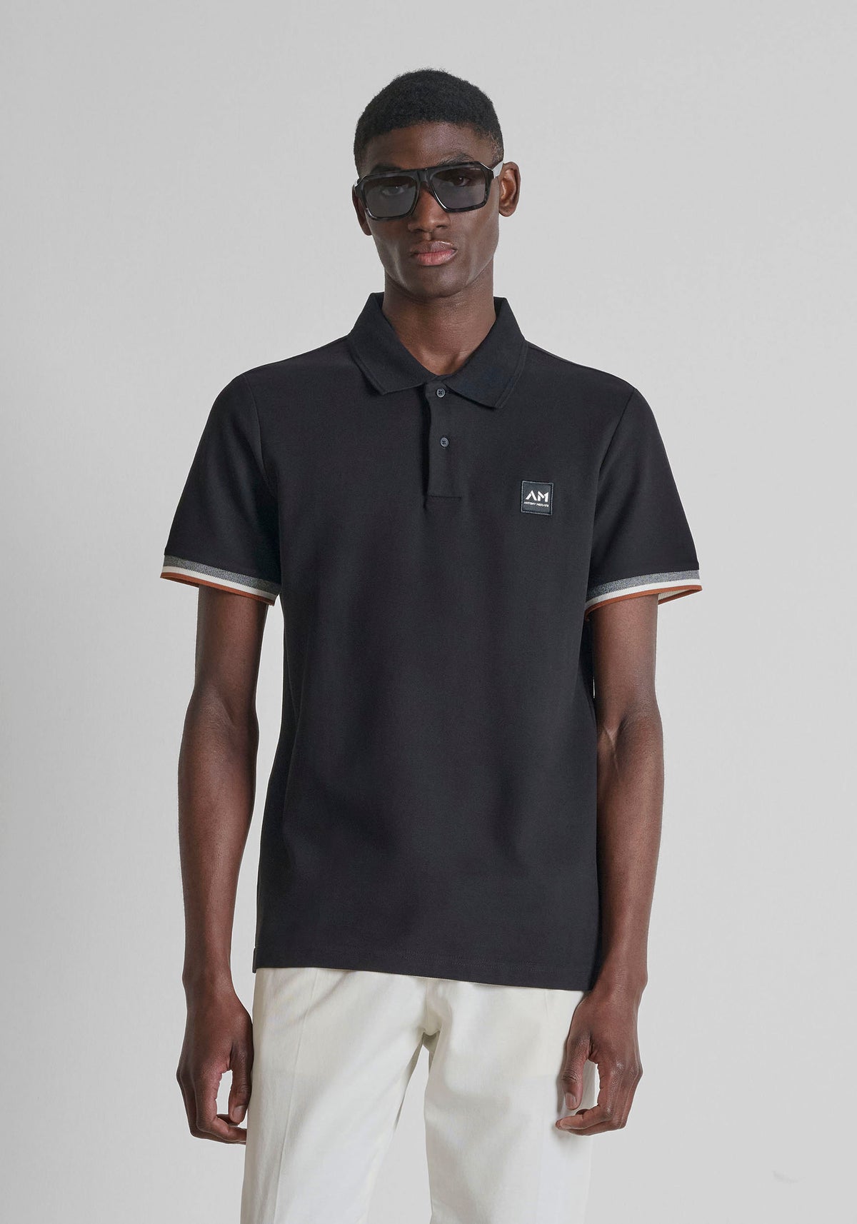 CAMISETA TIPO POLO ANTONY MORATO PARA HOMBRE COLOR NEGRO KS02647FA100270