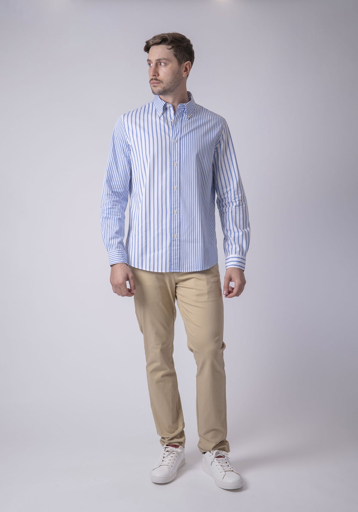 CARVEN CAMISA M/L HOMBRE AZUL CVK04116BU