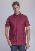 CARVEN CAMISA M/C HOMBRE ROJO CVK03102BUR