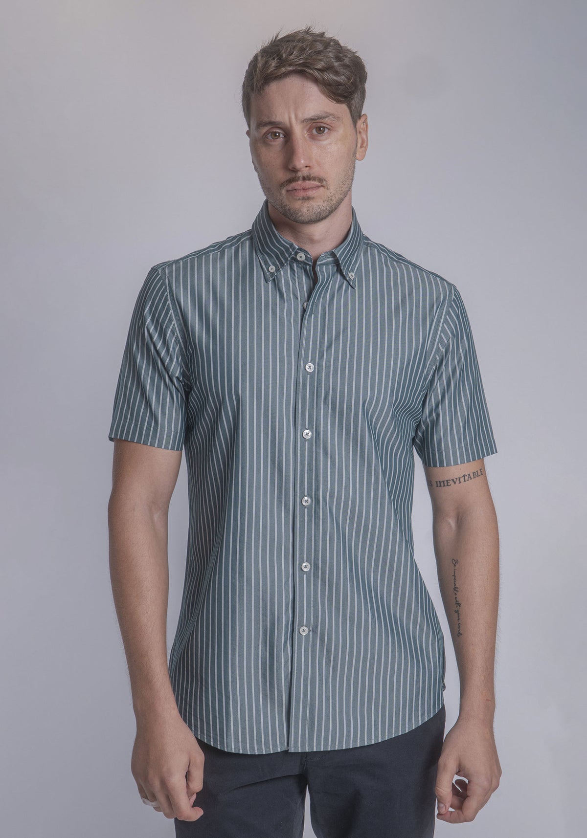 CARVEN CAMISA M/C HOMBRE VERDE CVK03139GE