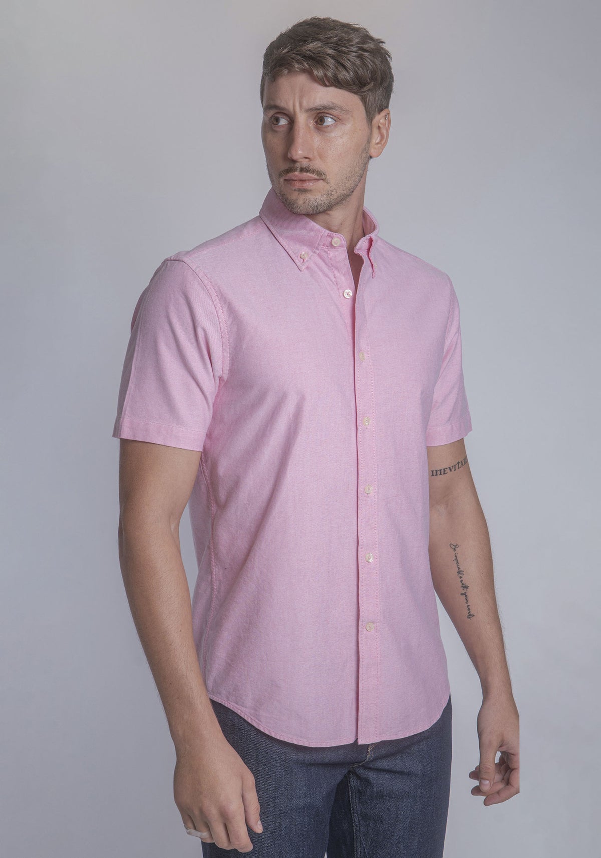 CARVEN CAMISA M/C HOMBRE ROSADO CVK03102PK