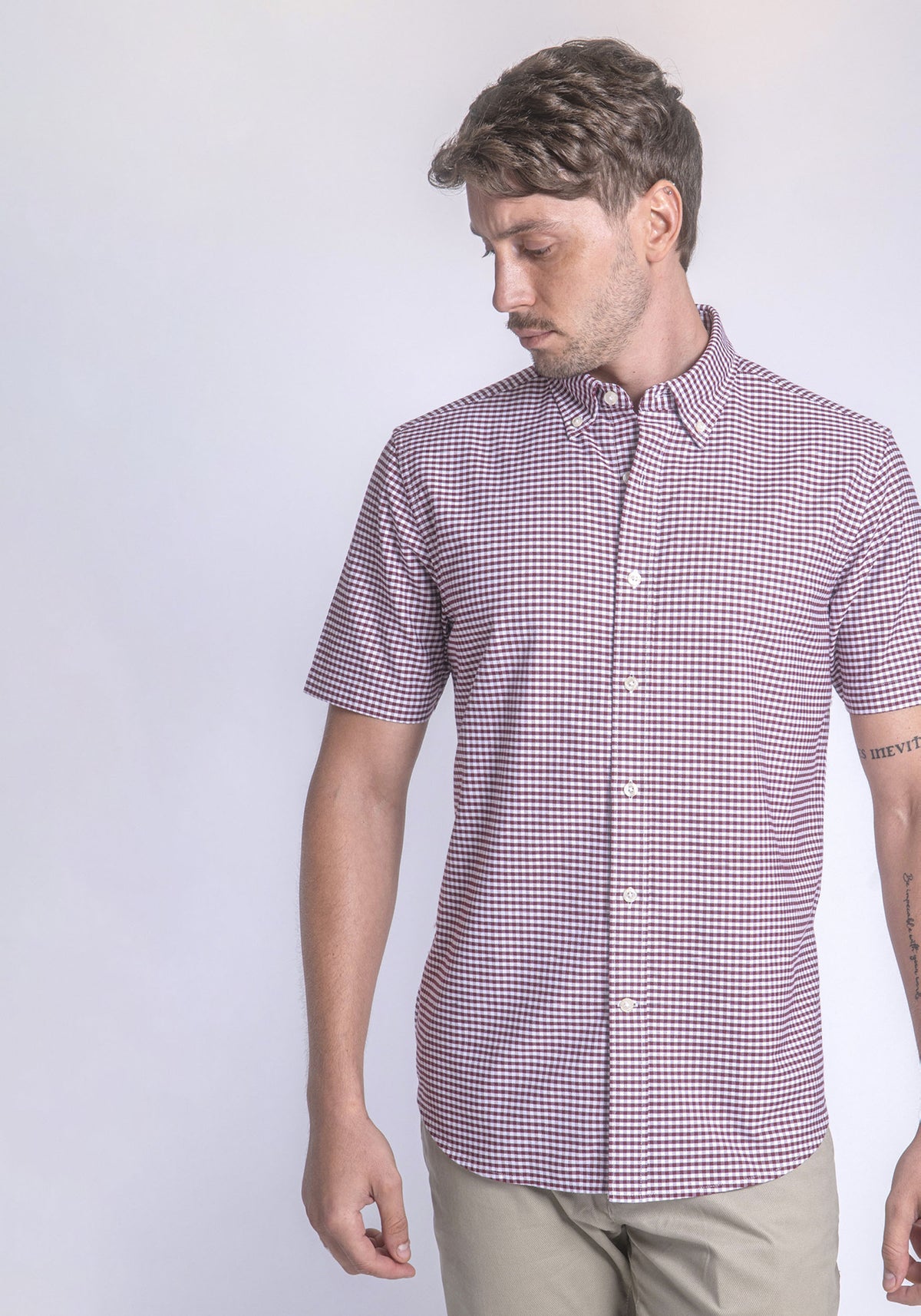 CARVEN CAMISA M/C HOMBRE ROJO CVK03119RD