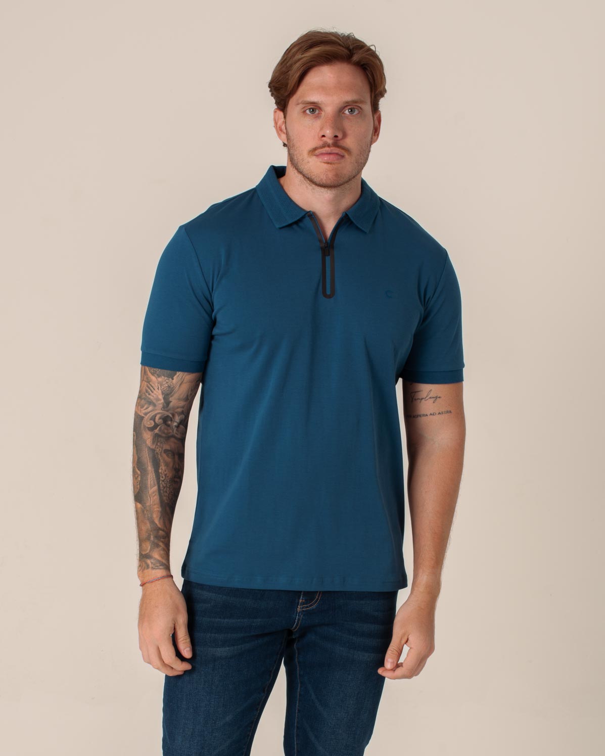 CARVEN POLO HOMBRE AZUL CVY31176ABU