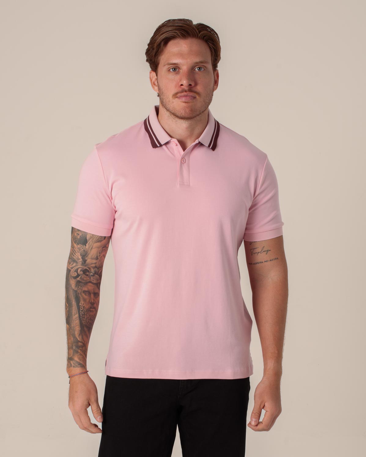 CARVEN POLO HOMBRE ROSADO CVY31540AUPK
