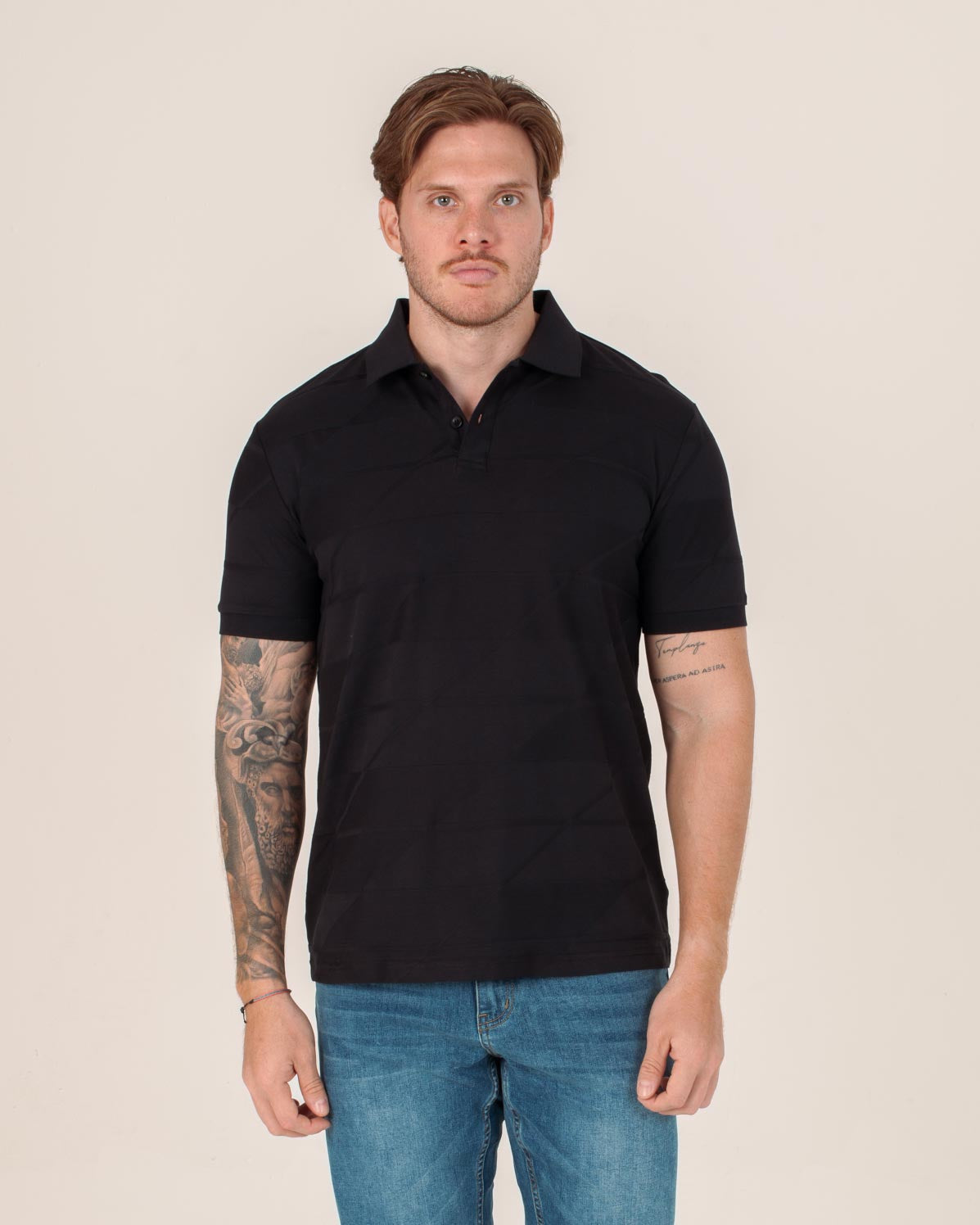 CARVEN POLO HOMBRE NEGRO CVY13207BL