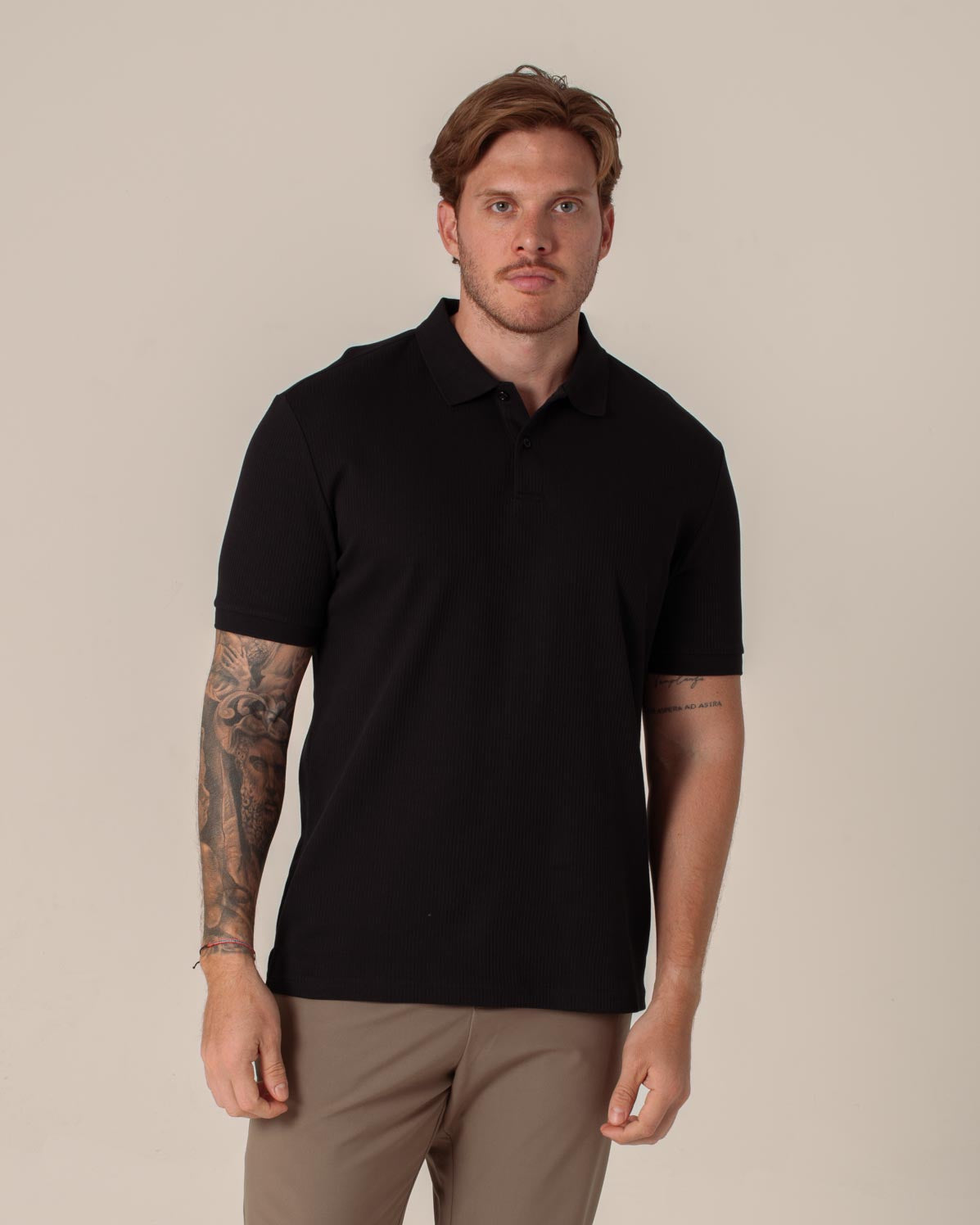 CARVEN POLO HOMBRE NEGRO CVY13593BL