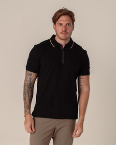 CARVEN POLO HOMBRE NEGRO CVY31176BL