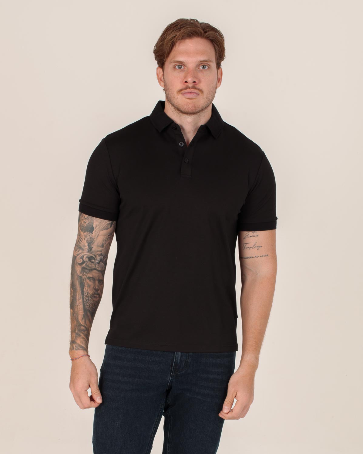 CARVEN POLO HOMBRE NEGRO CVY31501BL