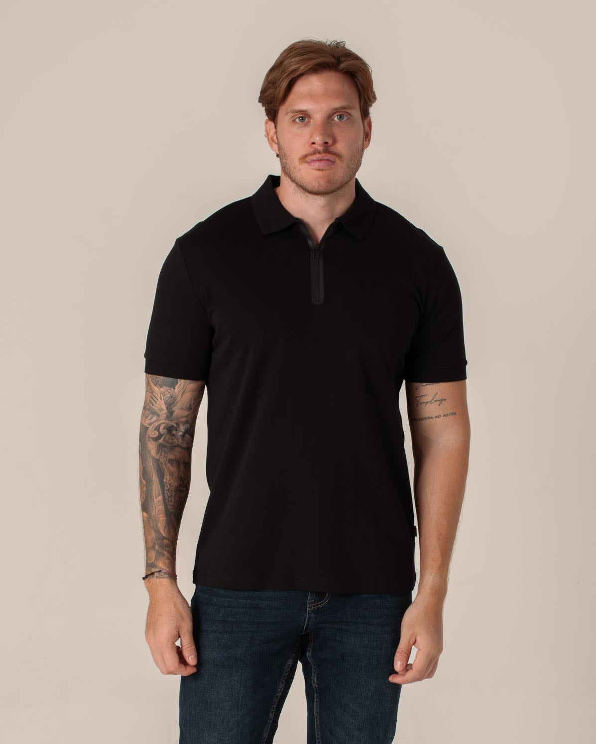 CARVEN POLO HOMBRE NEGRO CVY31514BL