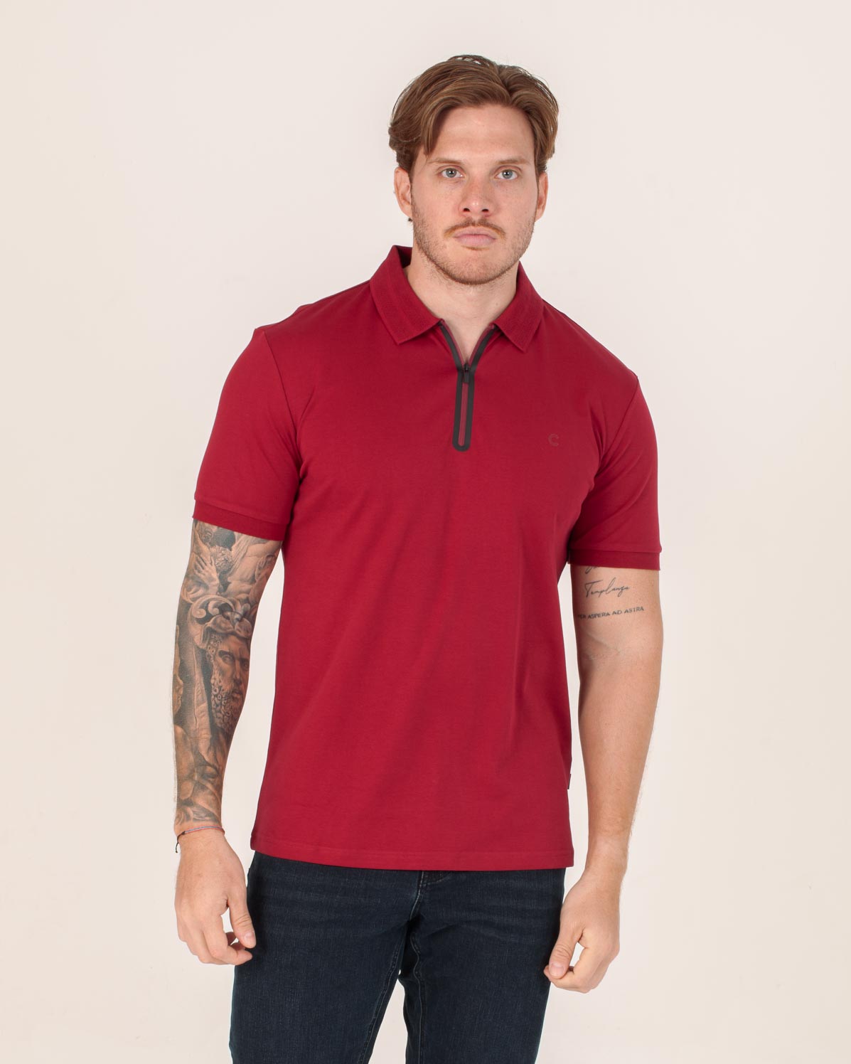 CARVEN POLO HOMBRE ROJO CVY31514CFRD