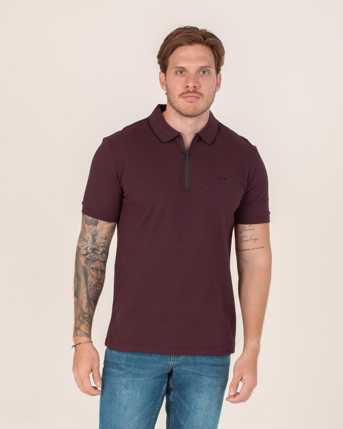 CARVEN POLO HOMBRE ROJO CVY31176DKBUR