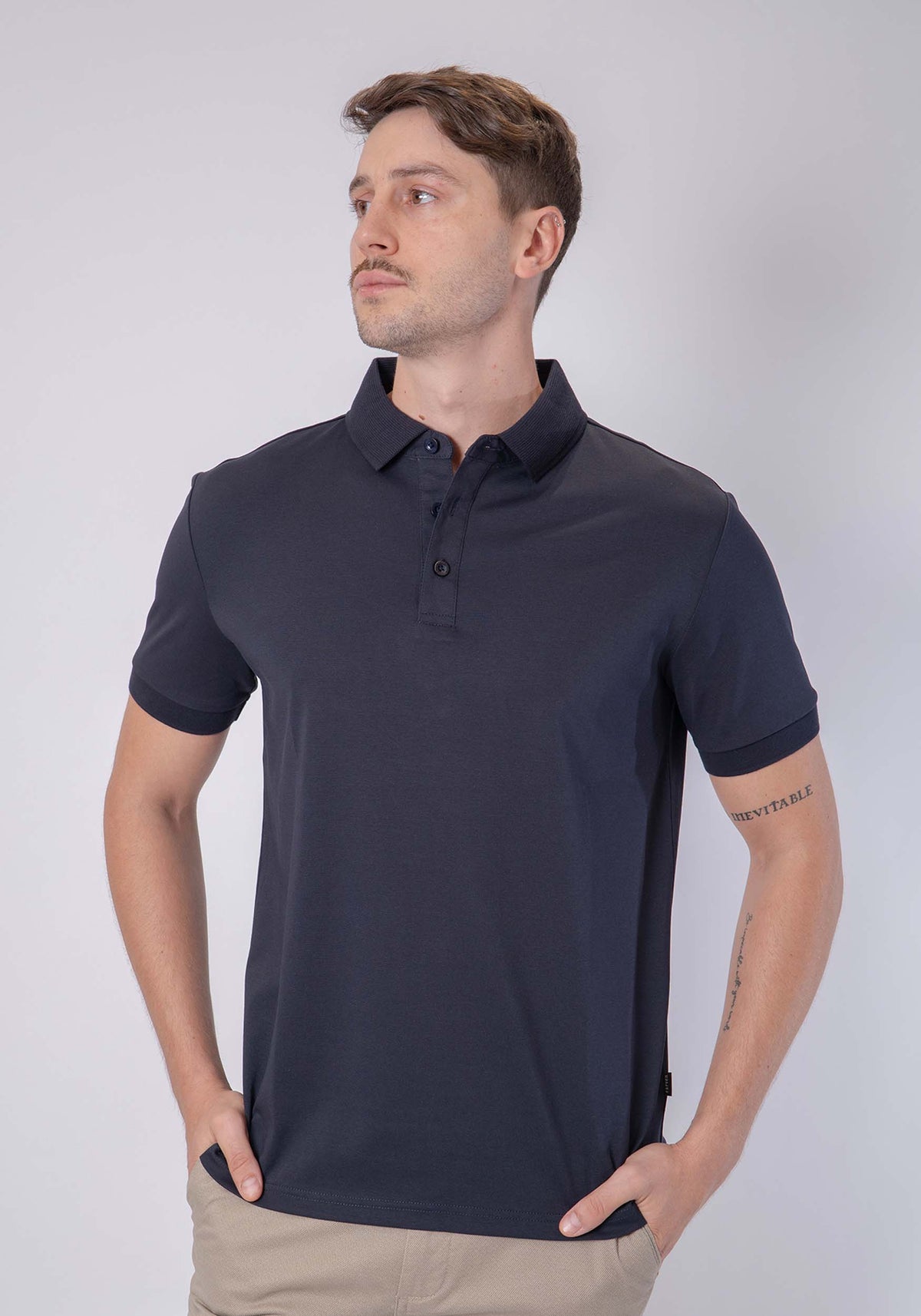 CARVEN POLO HOMBRE AZUL CVY31501DKNV