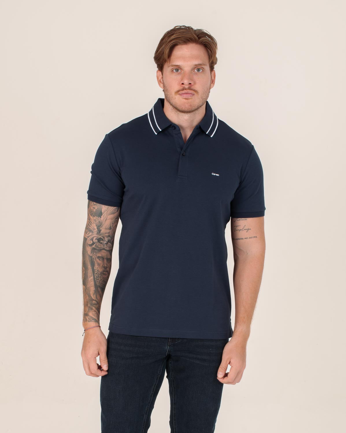 CARVEN POLO HOMBRE AZUL CVY31509DKNV