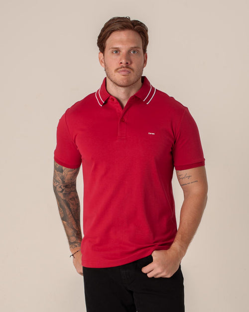 CARVEN POLO HOMBRE ROJO CVY31509DKRD