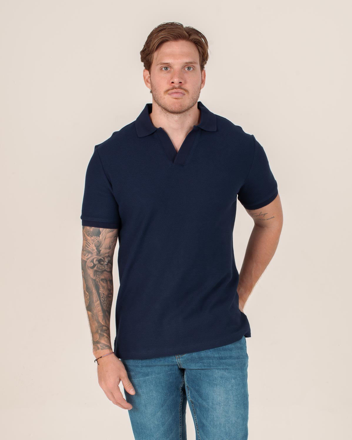 CARVEN POLO HOMBRE AZUL CVY13594NV