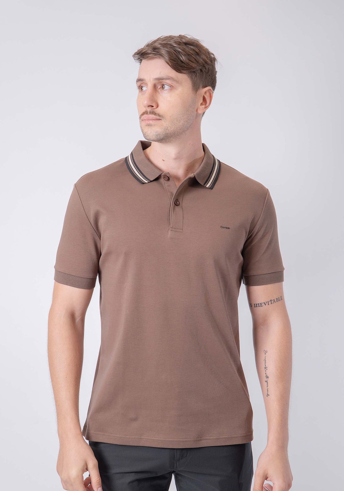 CARVEN POLO HOMBRE MARRON CVY31558SP