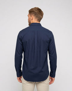 Camisa Manga Larga Ls Classic Cotton Shirt Azul Para Hombre Michael Kors