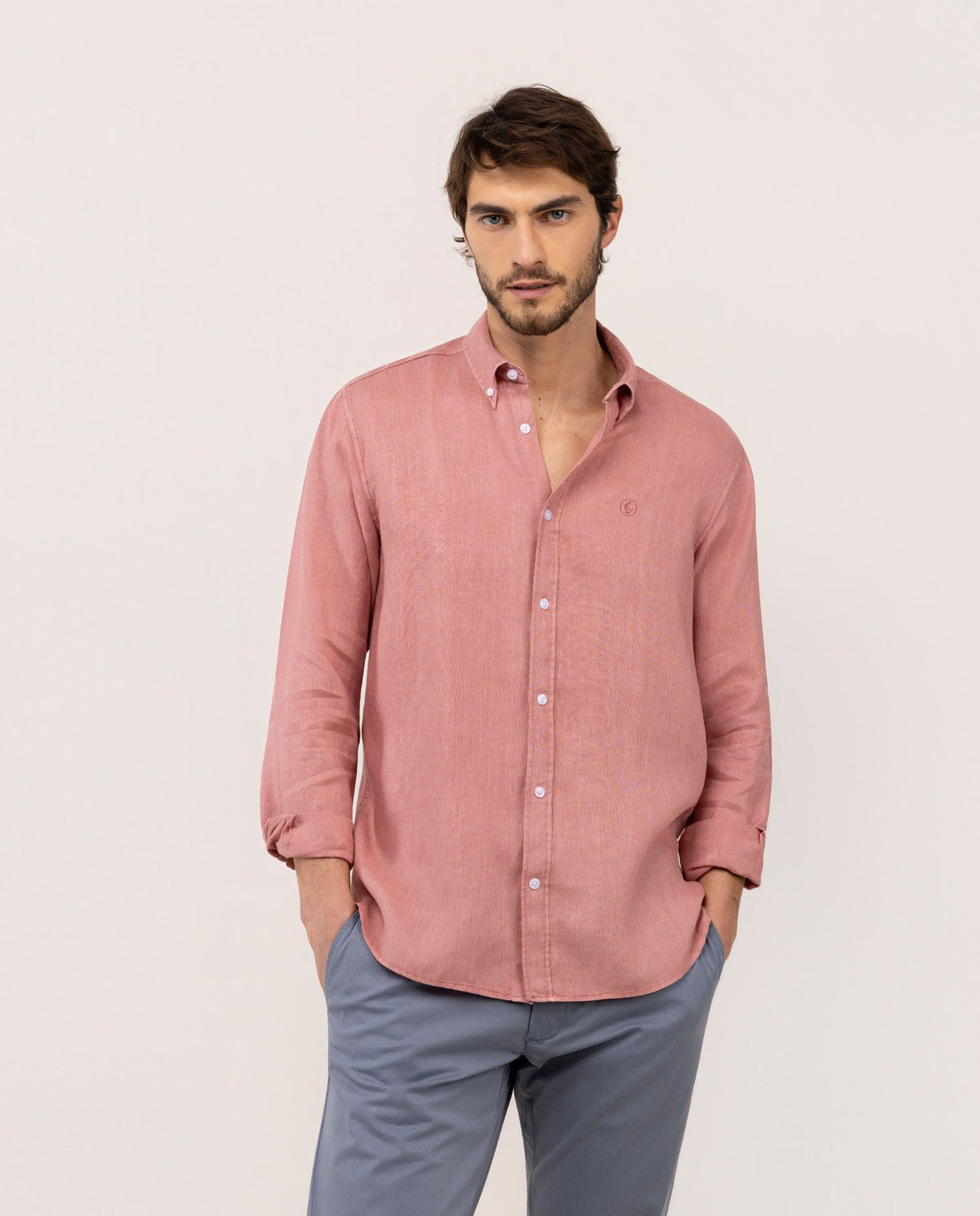 Camisa Lino EL GANSO HOMBRE ROJO