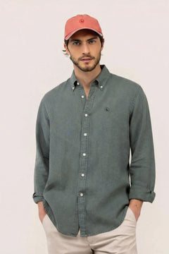 Camisa Lino EL GANSO HOMBRE VERDE