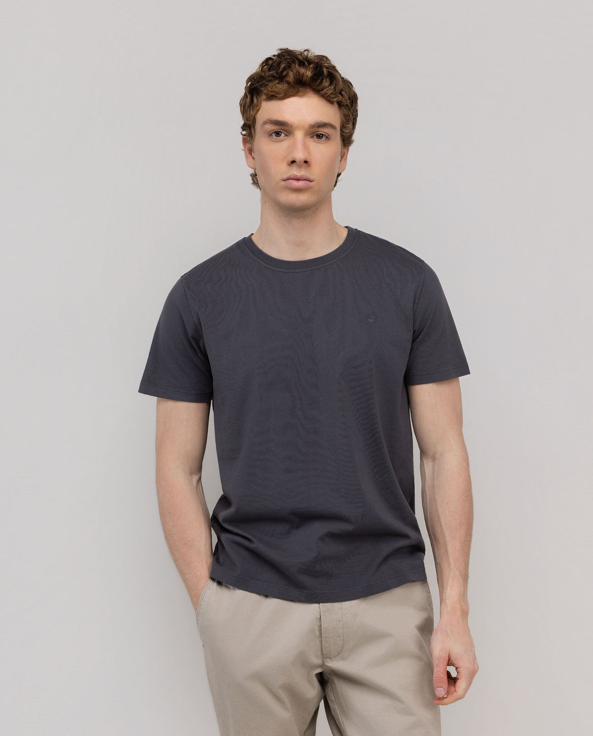 Camiseta Garment Dyed EL GANSO HOMBRE GRIS