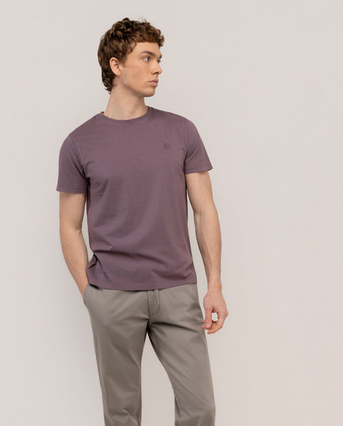 Camiseta Garment Dyed EL GANSO HOMBRE MORADO