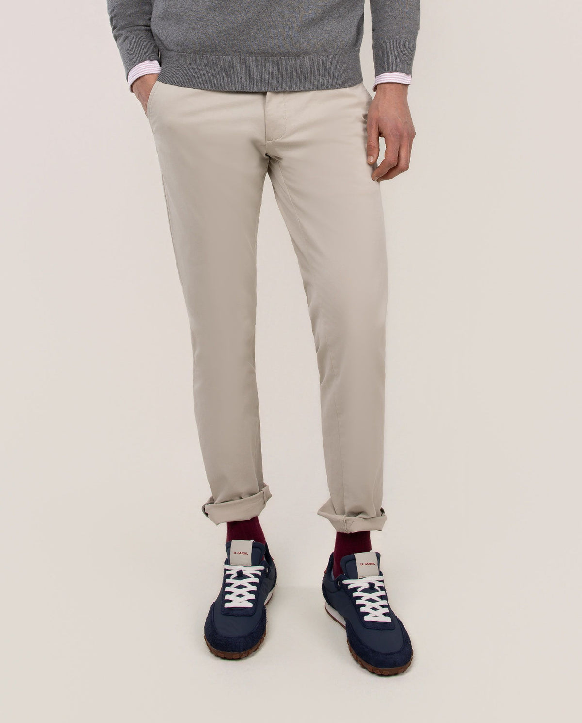 Pantalón Chino Básico EL GANSO HOMBRE BEIGE