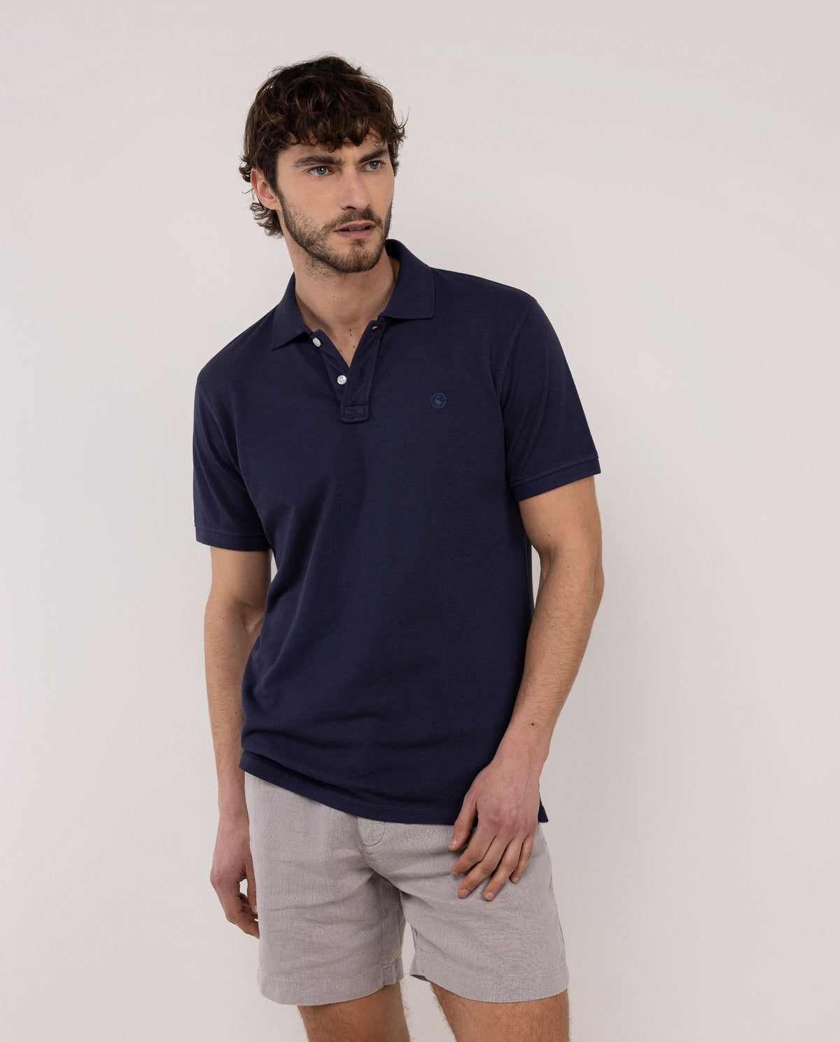 Polo Piqué Garment Dyed EL GANSO HOMBRE AZUL