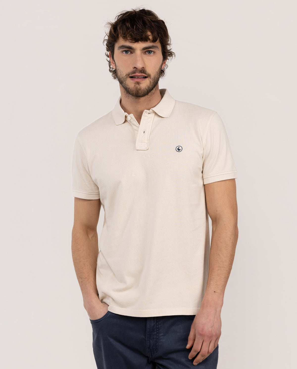 Polo Single Jersey EL GANSO HOMBRE BEIGE