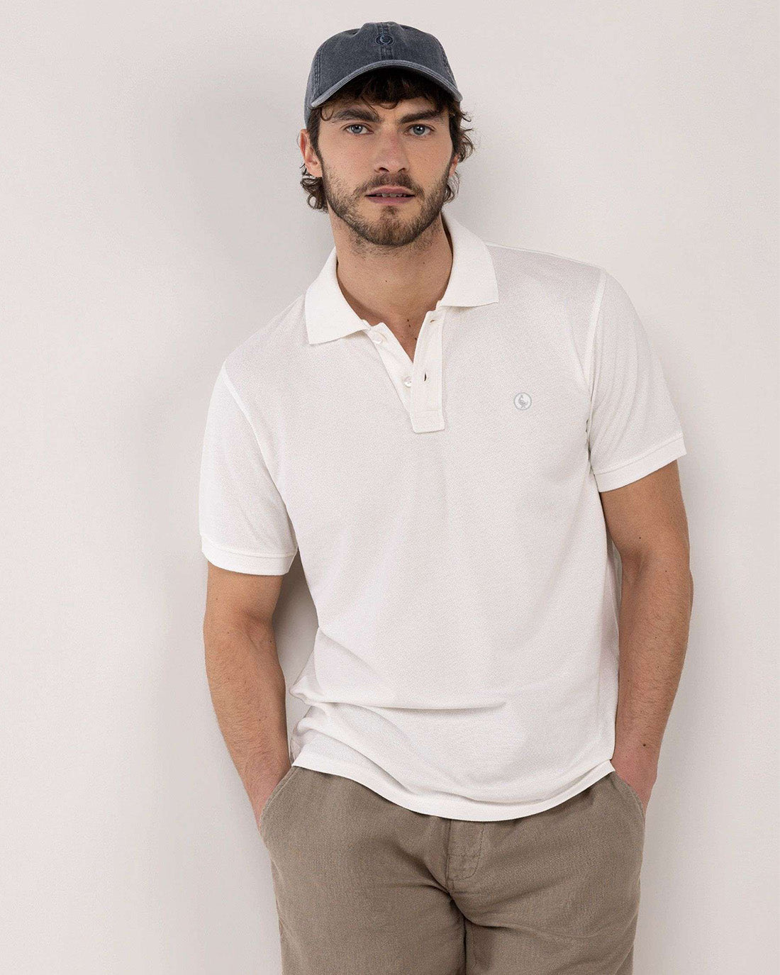 Polo Piqué Garment Dyed EL GANSO HOMBRE BLANCO