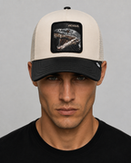 GORRA GORIN BROSS FAUX LEATHER SNAKE COLOR BLANCO