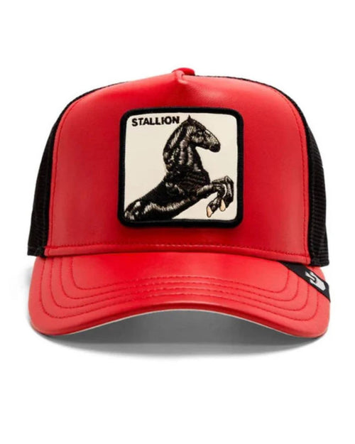 GORRA GORIN BROSS SHLEATHER STALLION COLOR ROJO
