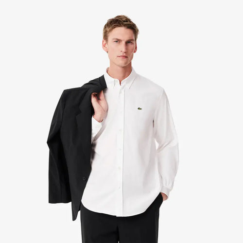 LACOSTE CH2933001 CAMISA DE ALGODON FIT REGULAR WHITE