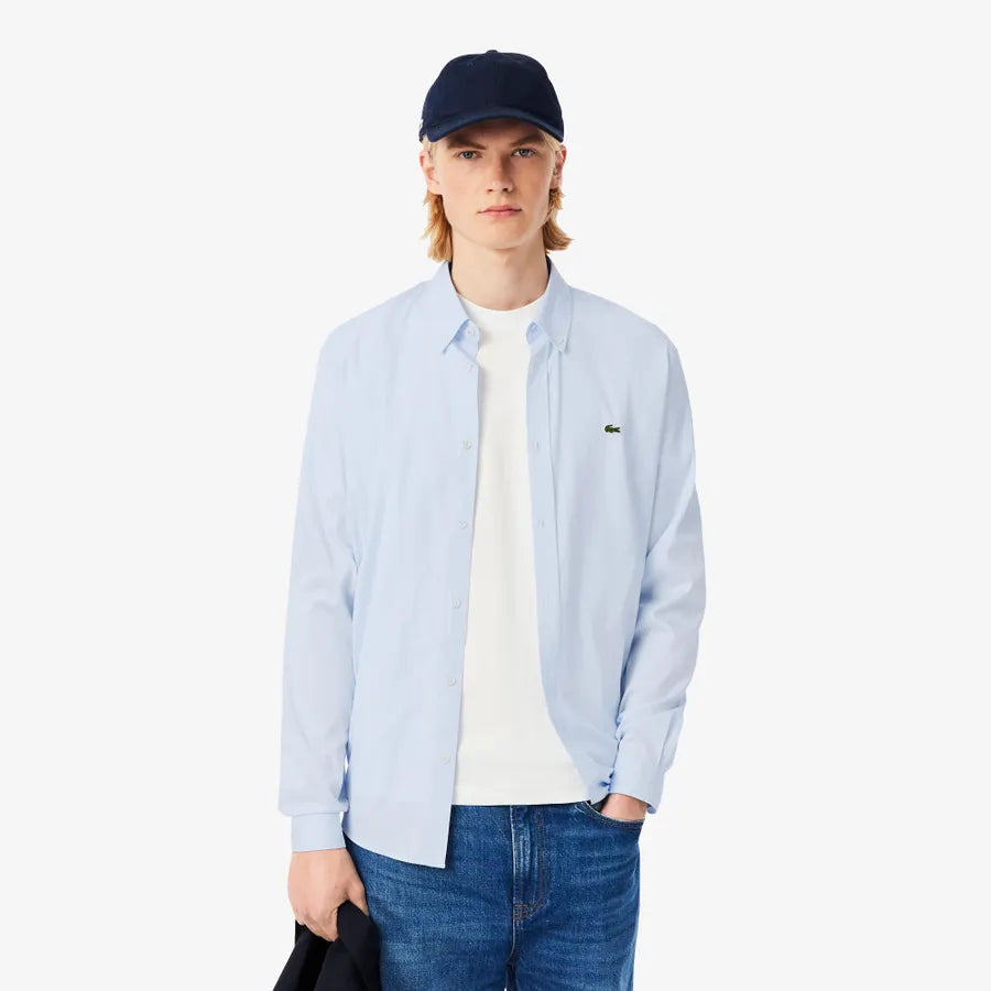 LACOSTE CH2933HBP CAMISA DE ALGODON FIT REGULAR BLUE
