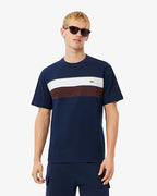 LACOSTE TH58906WZ CAMISETA JERSEY COLOR BLOCK NAVY BLUE