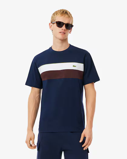LACOSTE TH58906WZ CAMISETA JERSEY COLOR BLOCK NAVY BLUE
