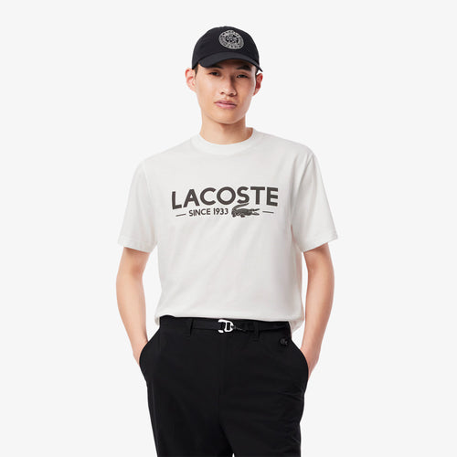 LACOSTE TH654123001 CAMISETA DE ALGODON ESTAMPADA WHITE