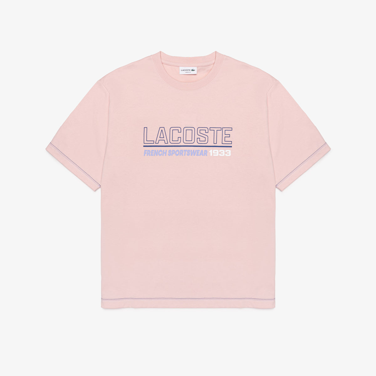 LACOSTE TH9284ADY CAMISETA DE MANGA CORTA HOLGADA ROSA