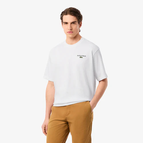 LACOSTE TH5950001 CAMISETA OVERSIZED ESTAMPADA WHITE