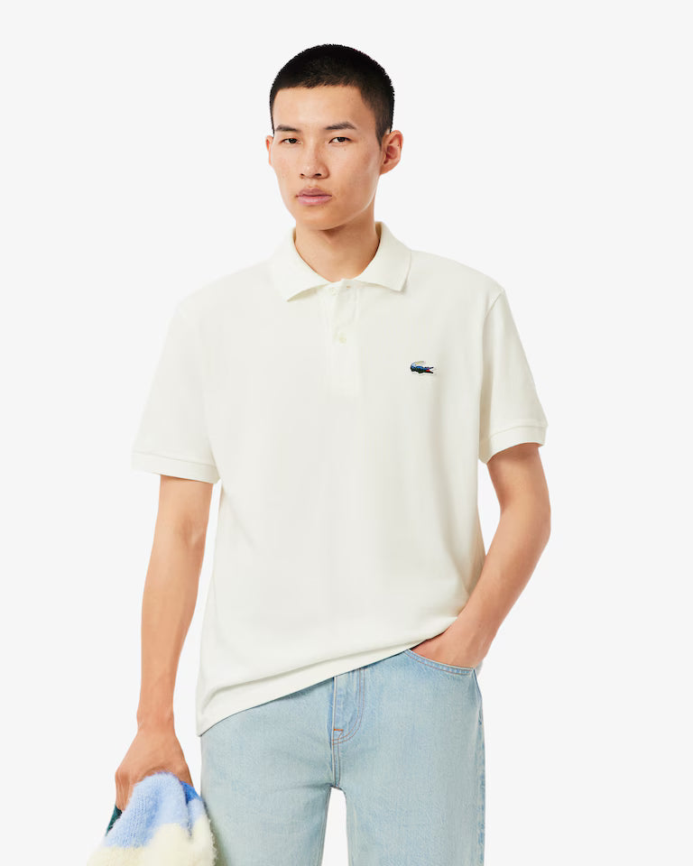 LACOSTE PH588170 POLO ESTAMPA COCODRILO LANDSCAPE CLASICO WHITE