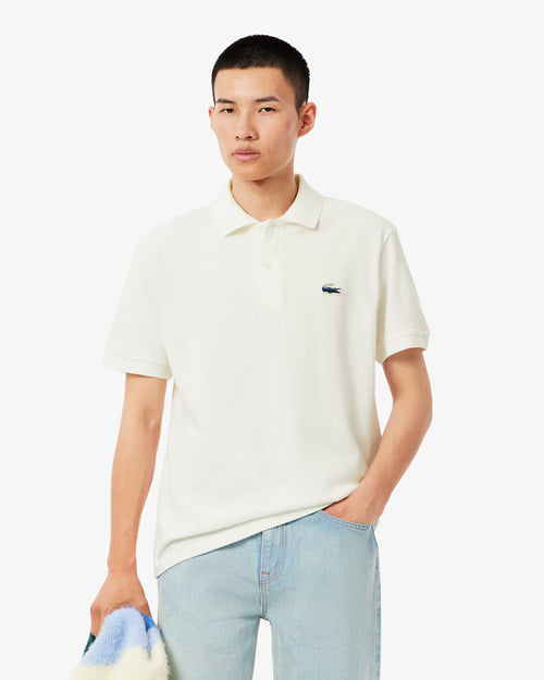 LACOSTE PH588170 POLO ESTAMPA COCODRILO LANDSCAPE CLASICO WHITE