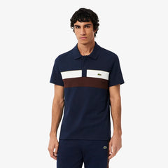 LACOSTE PH59186WZ POLO MINIPIQUE COLOR BLOCK NAVY BLUE