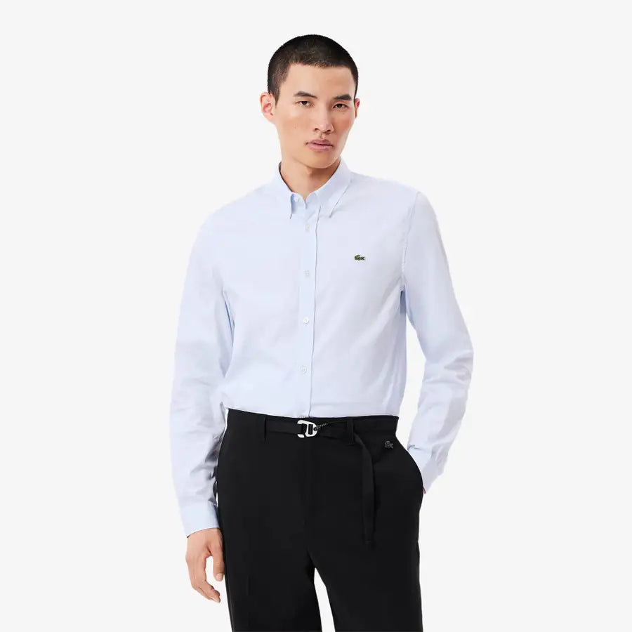 CAMISA LACOSTE HOMBRE AZUL CH1843HBP