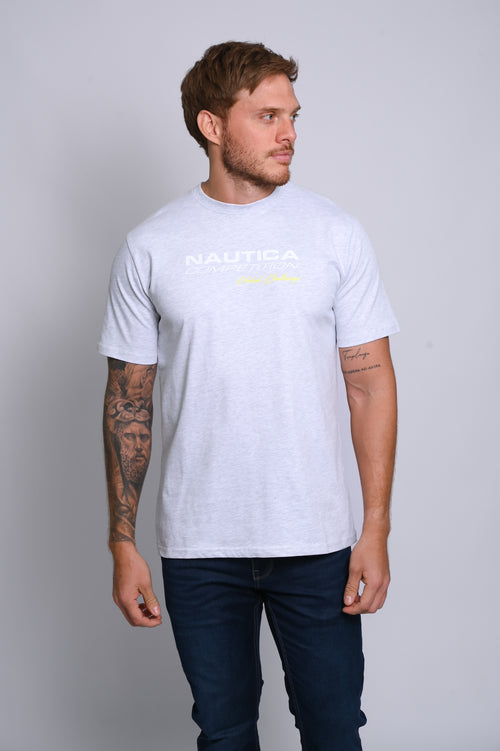 NAUTICA CAMISETAS DE HOMBRE GRIS