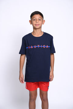 NAUTICA CAMISETAS DE NIÑO AZUL