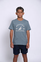 NAUTICA CAMISETAS DE NIÑO BLANCO