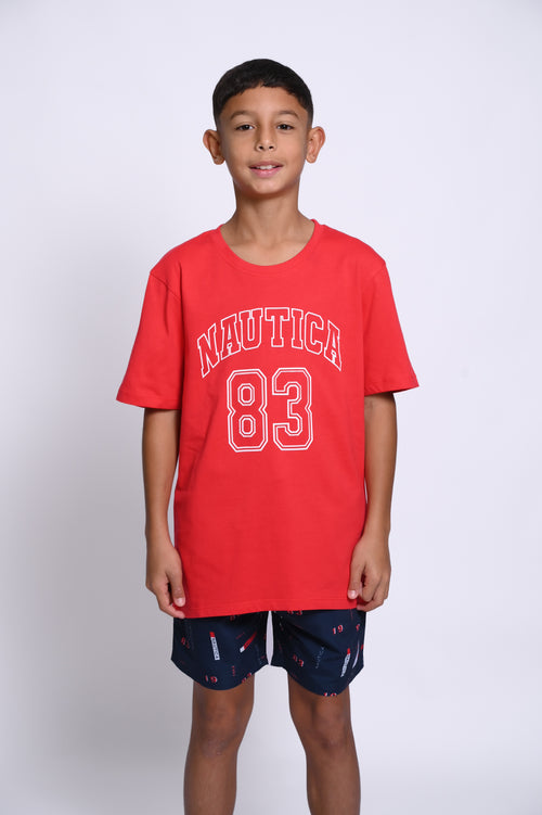 NAUTICA CAMISETAS DE NIÑO ROJO