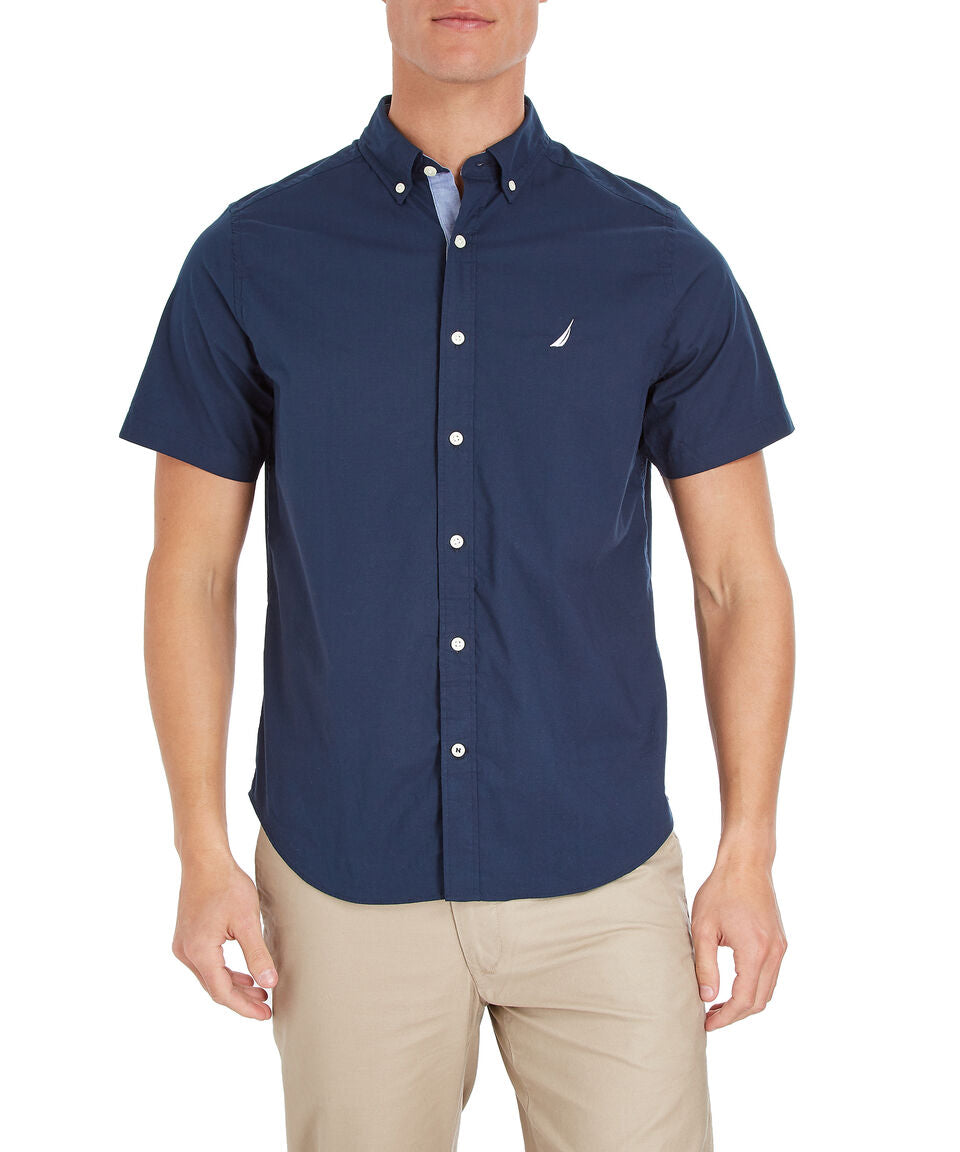 NAUTICA CAMISA M/C DE HOMBRE AZUL W74V02-4NV